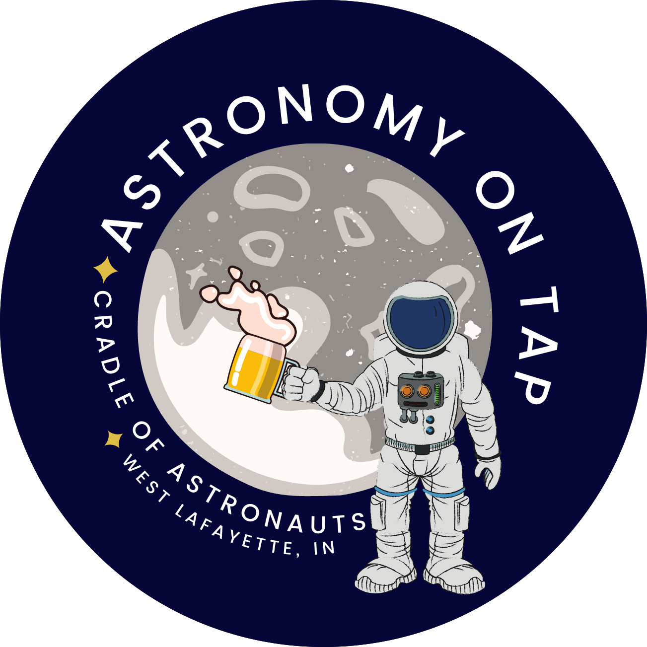 Astro on Tap Cradle of Astronauts logo
